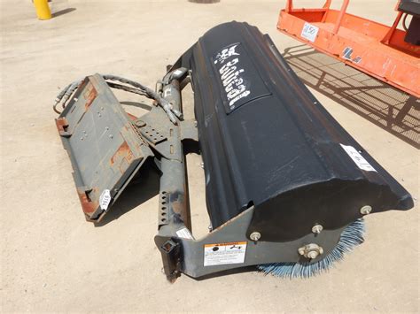 bobcat skid steer broom attachment|cool bobcat skid steer attachments.